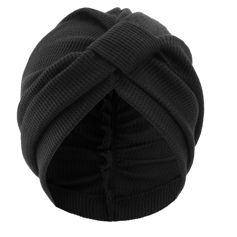 Autumn And Winter Thickened Waffle Square Headscarf Hat Indian Hat Ethnic Headscarf