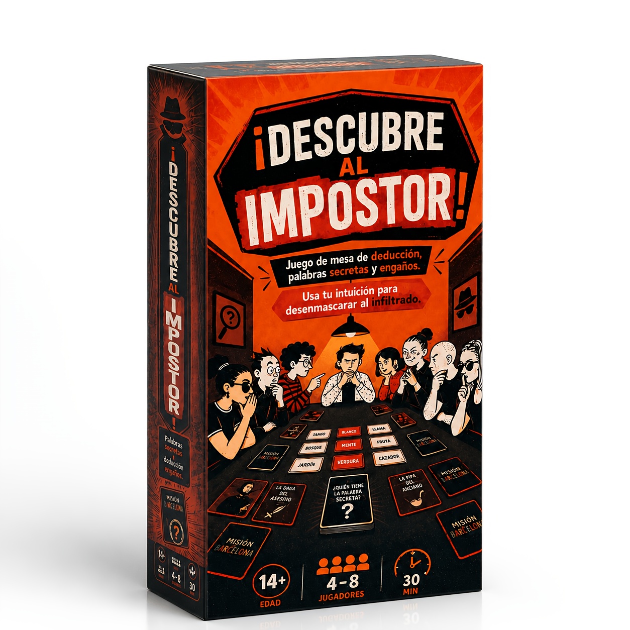 Descubre el Juego de Cartas Impostor, Juego de Deducción de Palabras Secretas, Juego de...