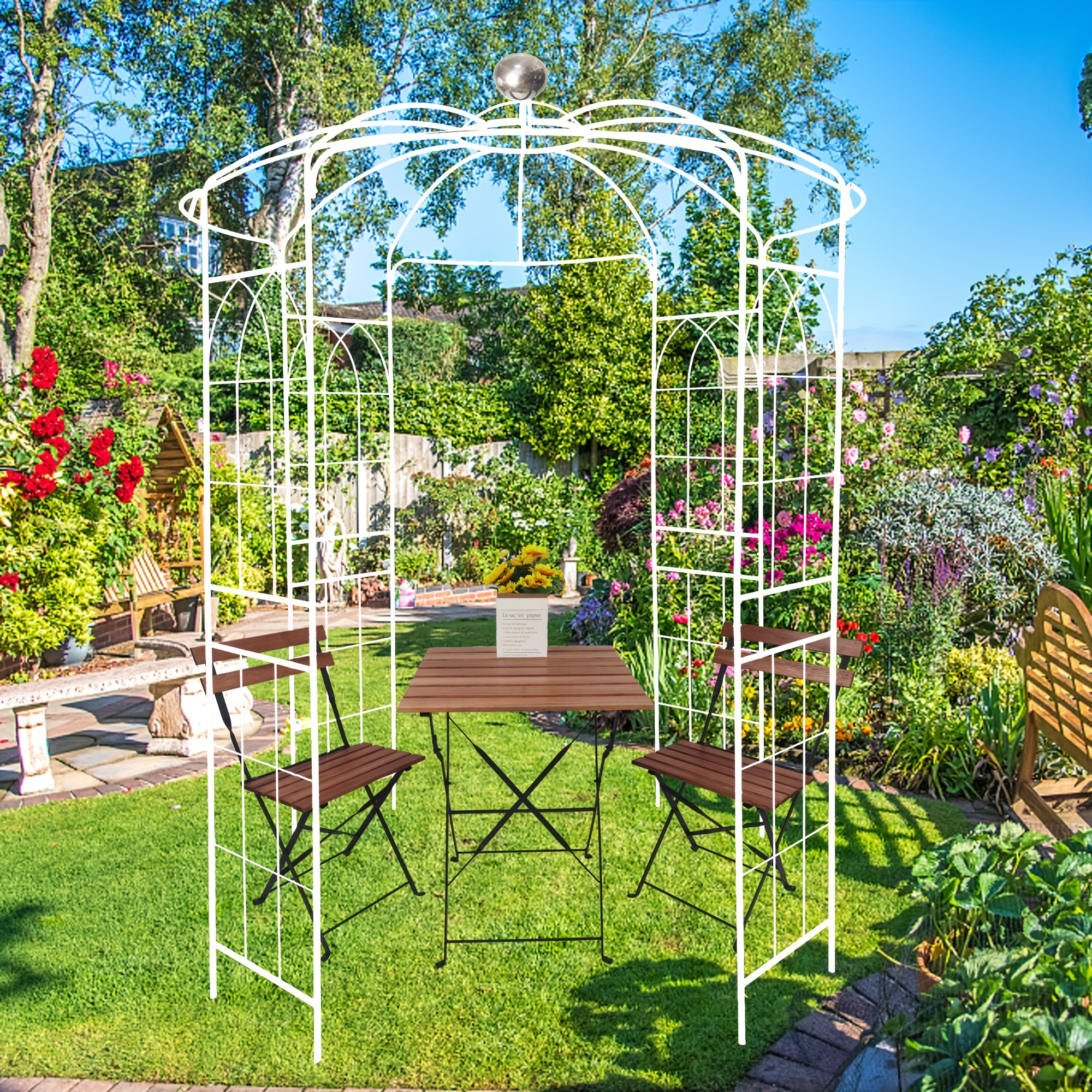 French Style Birdcage Shape Heavy Duty Gazebo 9'5