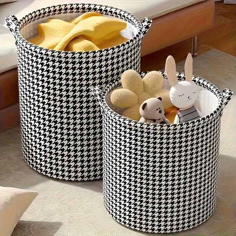 2 sizes   foldable laundry basket set   woven storage bins for clothes toys bathroom essentials no electricity needed   laundry baskets details 5