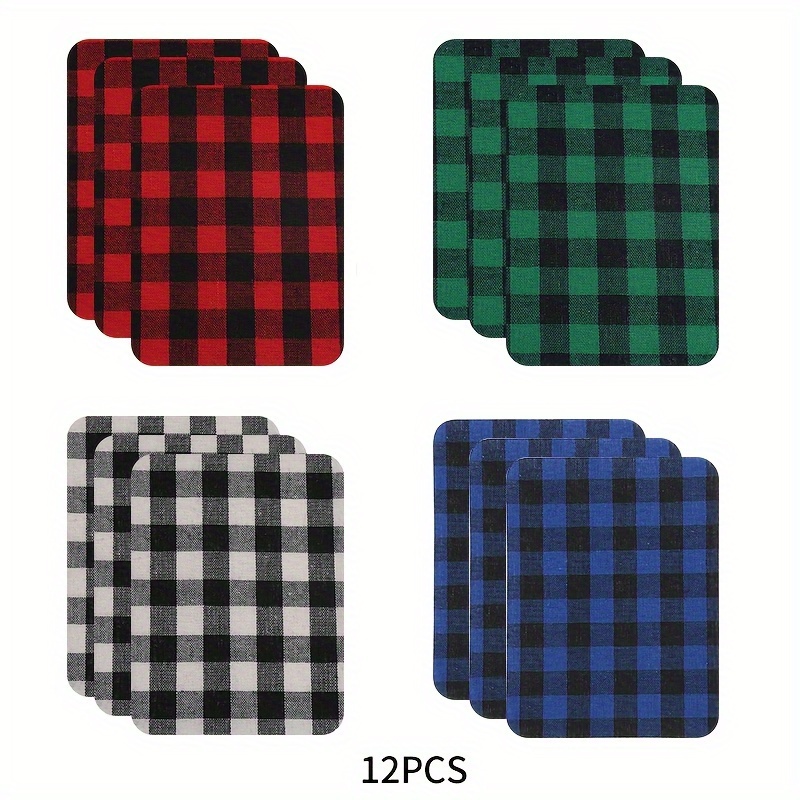 Image of 12pcs Jean Patches For Ripped Jeans Iron On Patches For Clothes Jeans Inside Iron On Fabric Repair Patch For Pants Clothing 4 Styles