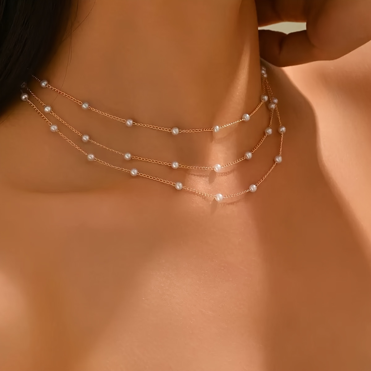 Women's Multi-Layer Chain Necklace, Minimalist Elegant Style