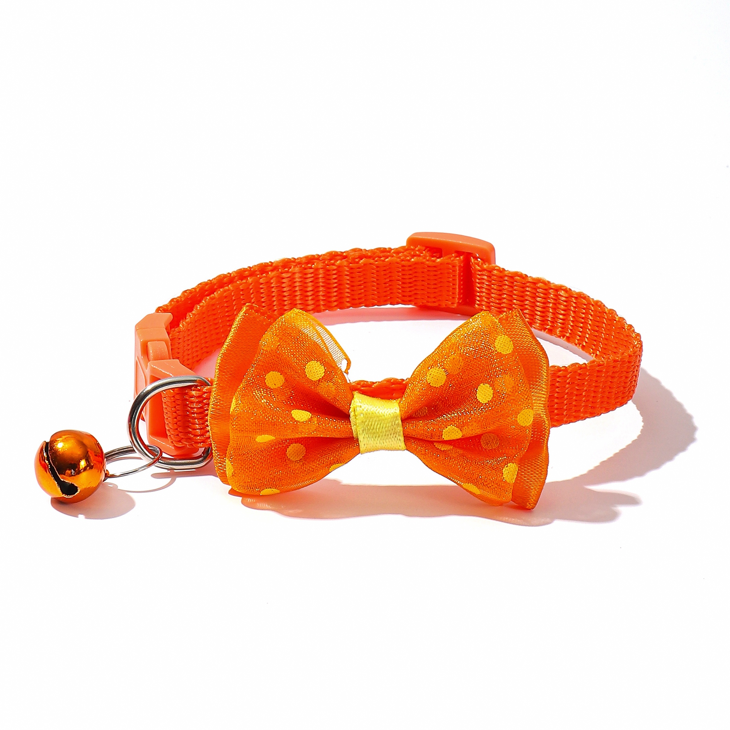 1pc polka dot bow pet collar adjustable   suitable for small cats and dogs Product details 5