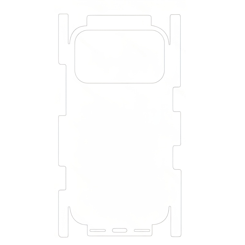 1pc -one Frosted Back And Side Screen Protector For Iphone 17 Pro Max/17 Pro/17 Air/17, Full Coverage Of The Screen And Back