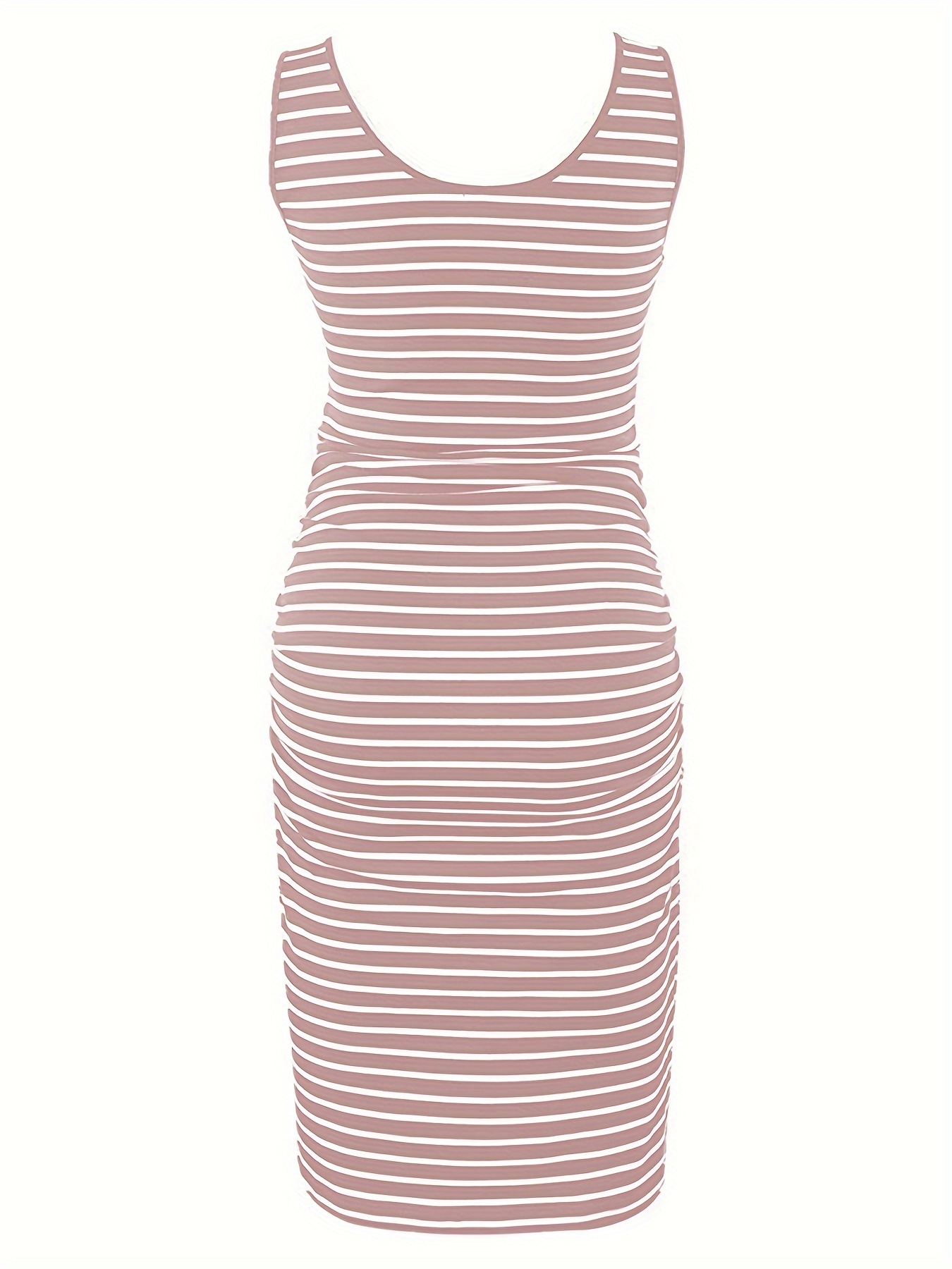 bodycon dresses for pregnancy Black Solid Ruched Fitted Maternity Bodycon Midi Dress Small main image 0