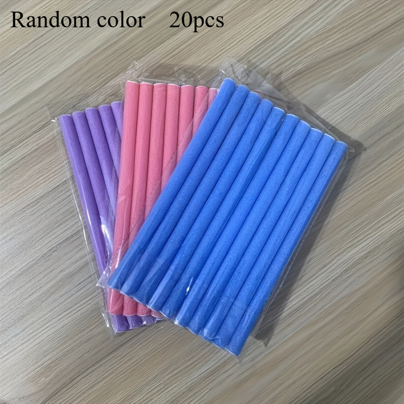 20pcs Bendy Twist Curling Rods for Easy Styling - Flexible Heatless Hair Rollers for DIY Styling, Vibrant Colors for All Hair Types
