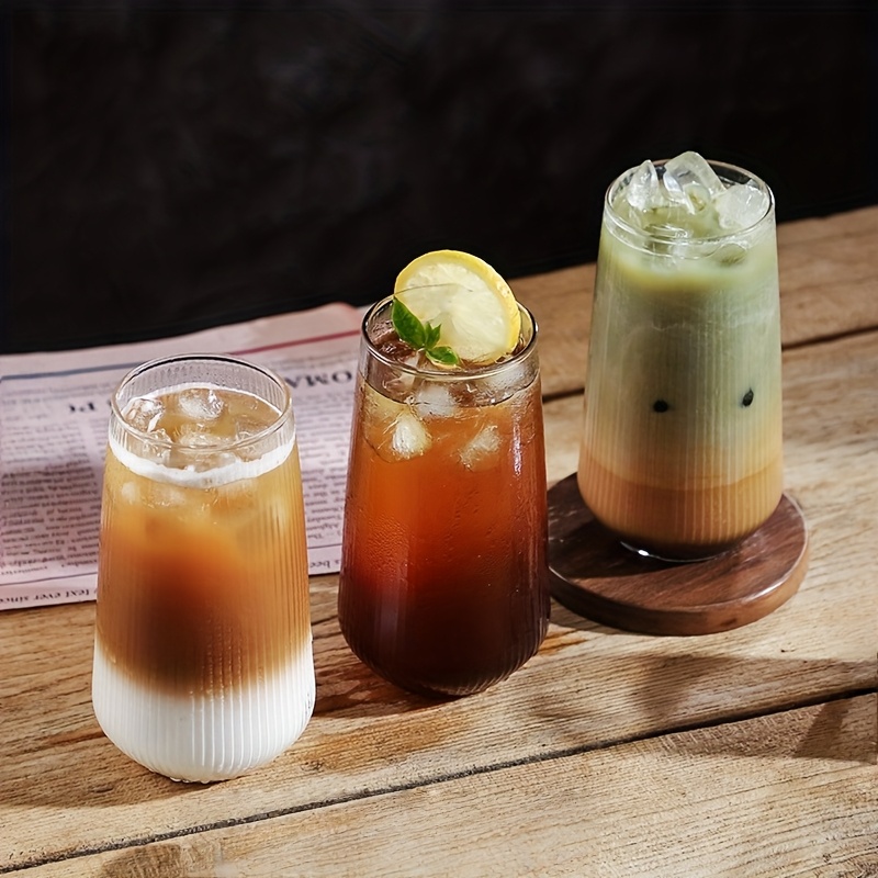 6 pack vertikalrandiga glasbägare stor kapacitet transparent - Temu Sweden