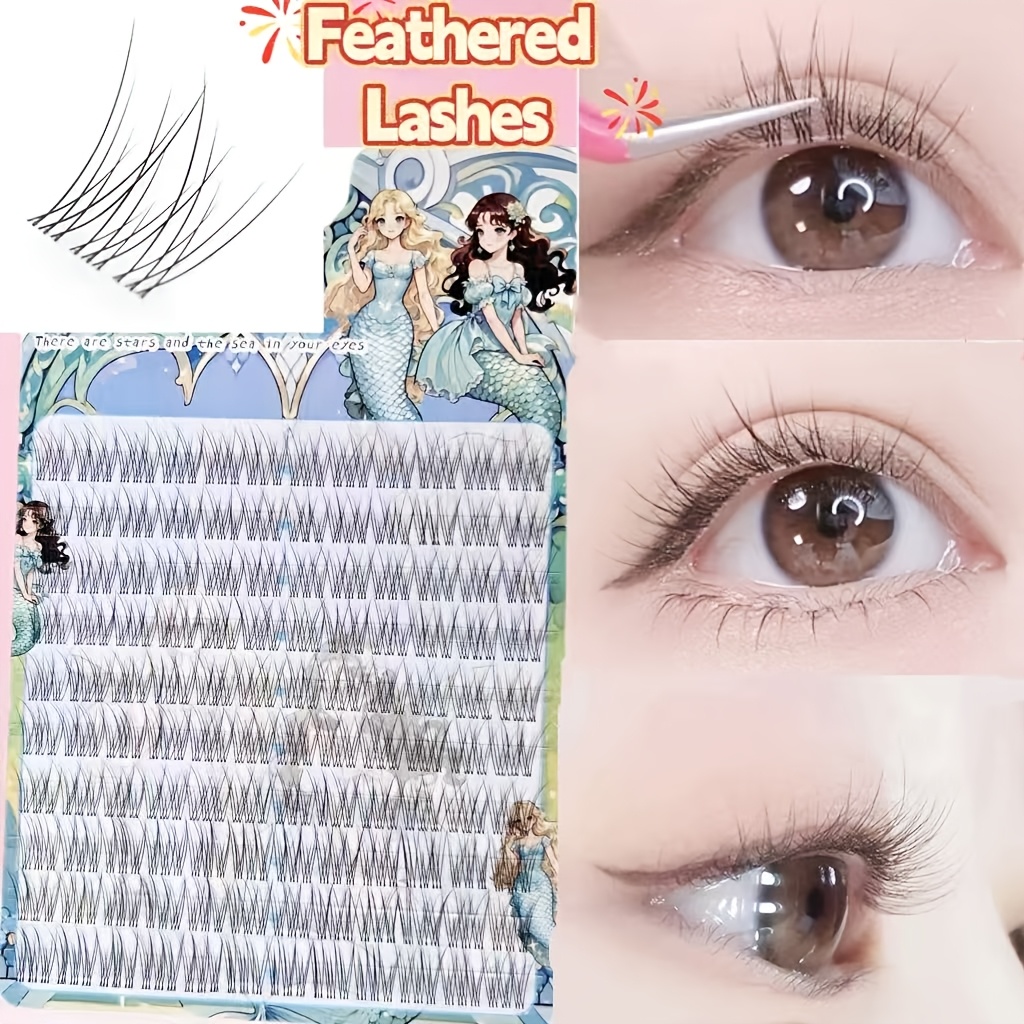 Natural Lash Eyelashes, Winged Eyelashes, Doll-like/baby-like Comfortable Wear, Clean And Light, Home, Wear, Beginner-friendly , Very