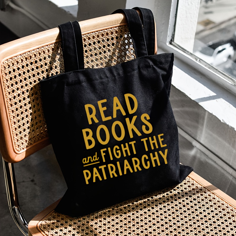 Read Books And Fight The Ladies Fashion Casual Neutral Beach Bag Shopping Bag Crossbody Bag Tote Bag Handbag Shoulder Bag ( Bag Type)