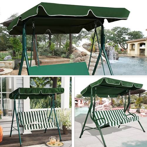 1pc outdoor swing canopy cover rainproof outdoor canopy cover courtyard swing removable and washable sunshade protective cover no frame included