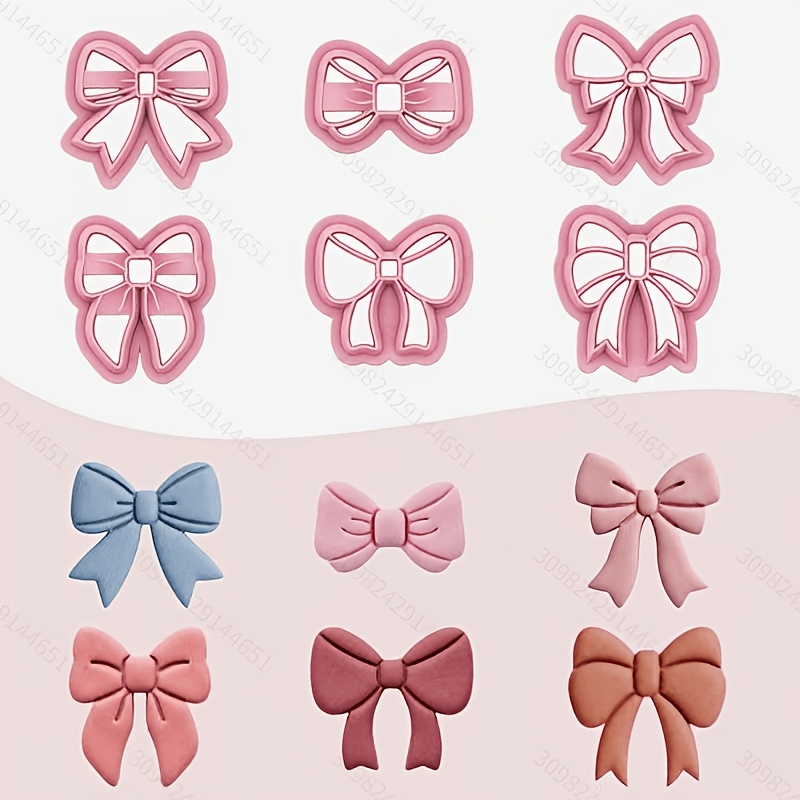 TEMU Set de 6 emporte-pièces en de papillon, styles , emporte-pièces pour pâte polymère, moules à papillon en , outils de bricolage pour bijoux en à