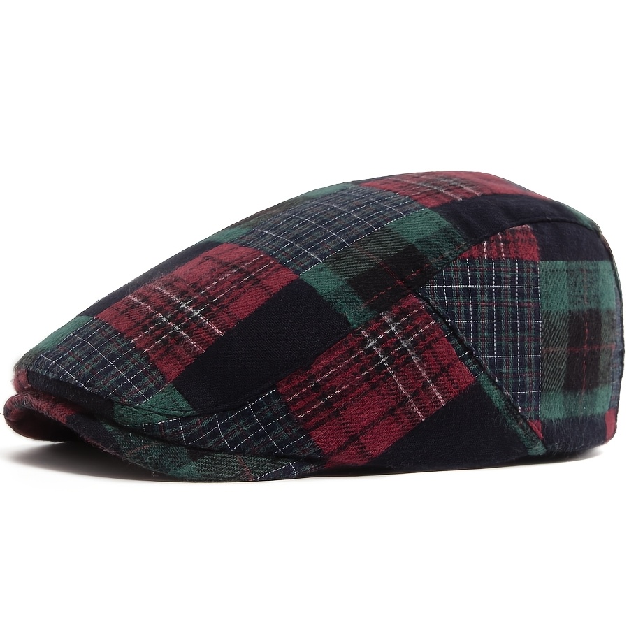 TEMU 2d Flat - Trendy Y2k Beret With A Big Design For Men And Women, Spring And Autumn, Unisex Vintage Hip Hop Newsboy