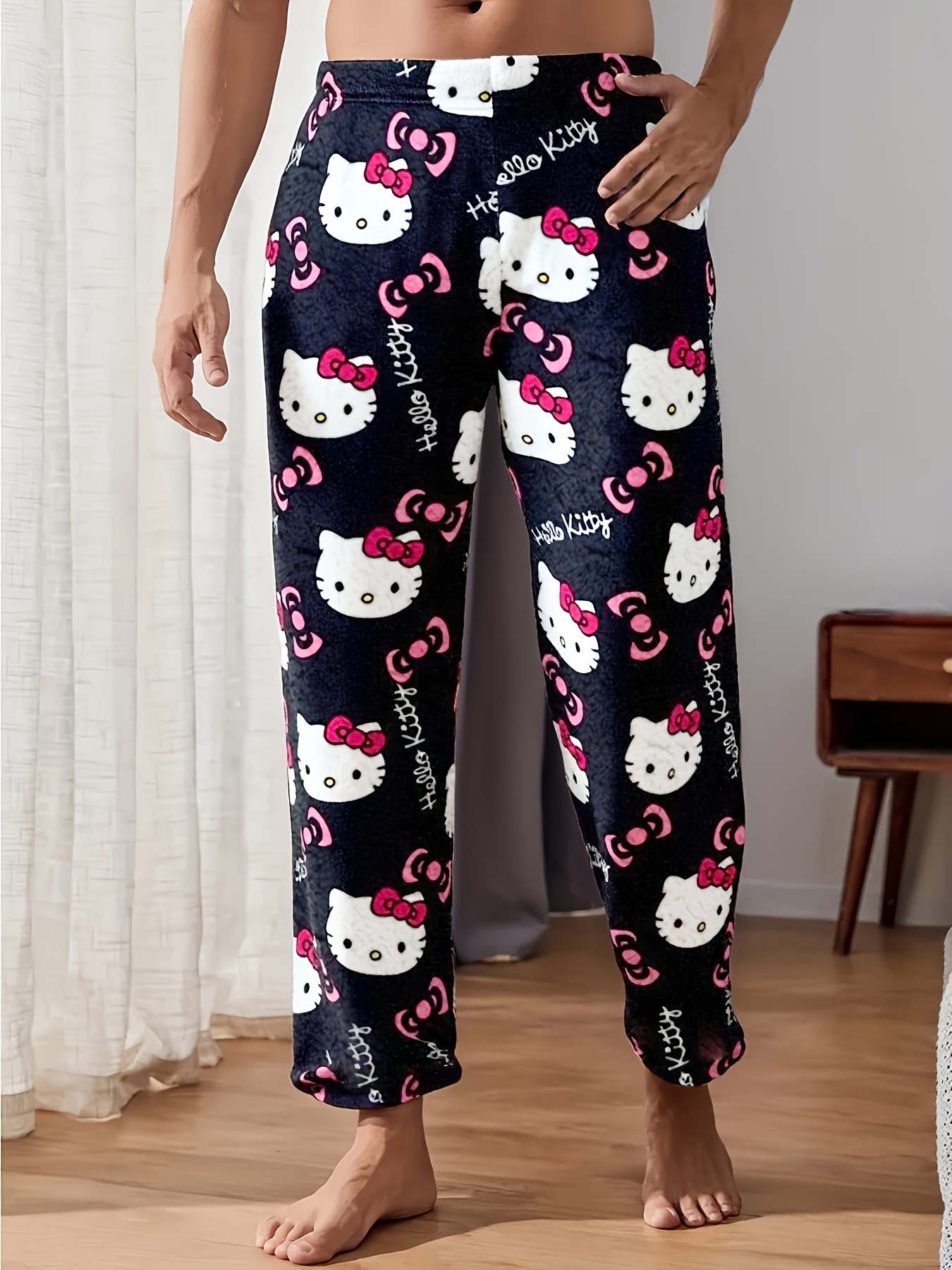 pijama masculino conjunto completo de pijama kt anime roupa - Temu