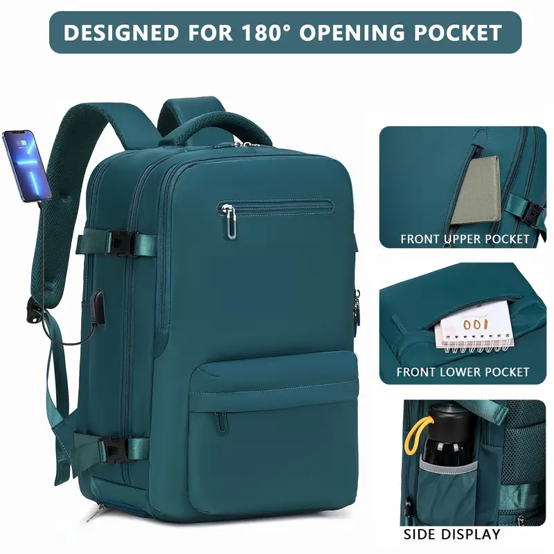 backpack with wet compartment laptop sleeve 38L Shoe & Pocket, Sport Gym Bag narwey soft padded straps make it comfortable to wear all day mens womens nylon travel backpack
