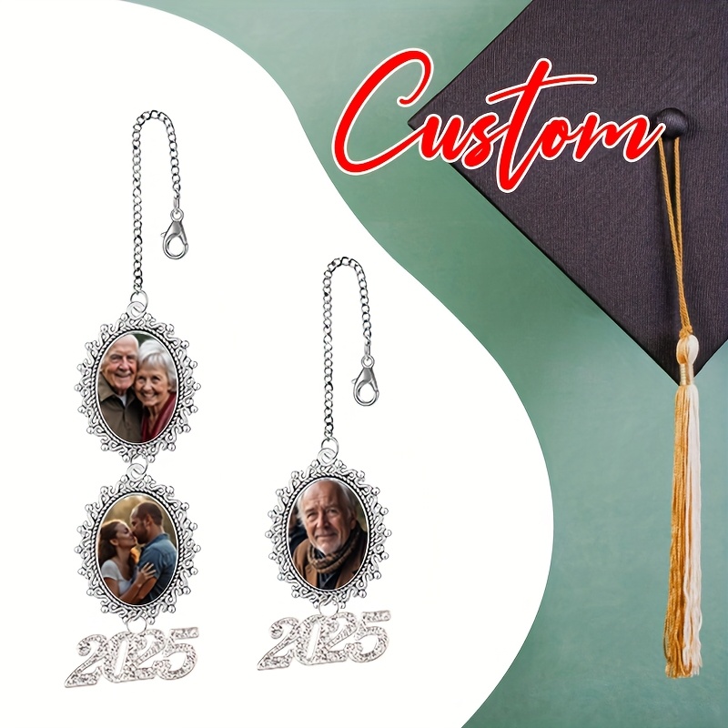 In Loving Memory Personalized Dad Photo Collage Graduation Cap Topper