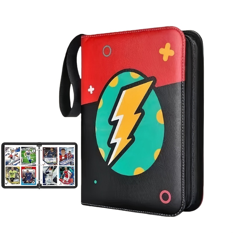 Pokemon Binders 900 Pocket Pokemon Card Binder - 9-Pocket Trading Card  Album With Zipper & Wrist Strap Pokemon Cards Binder