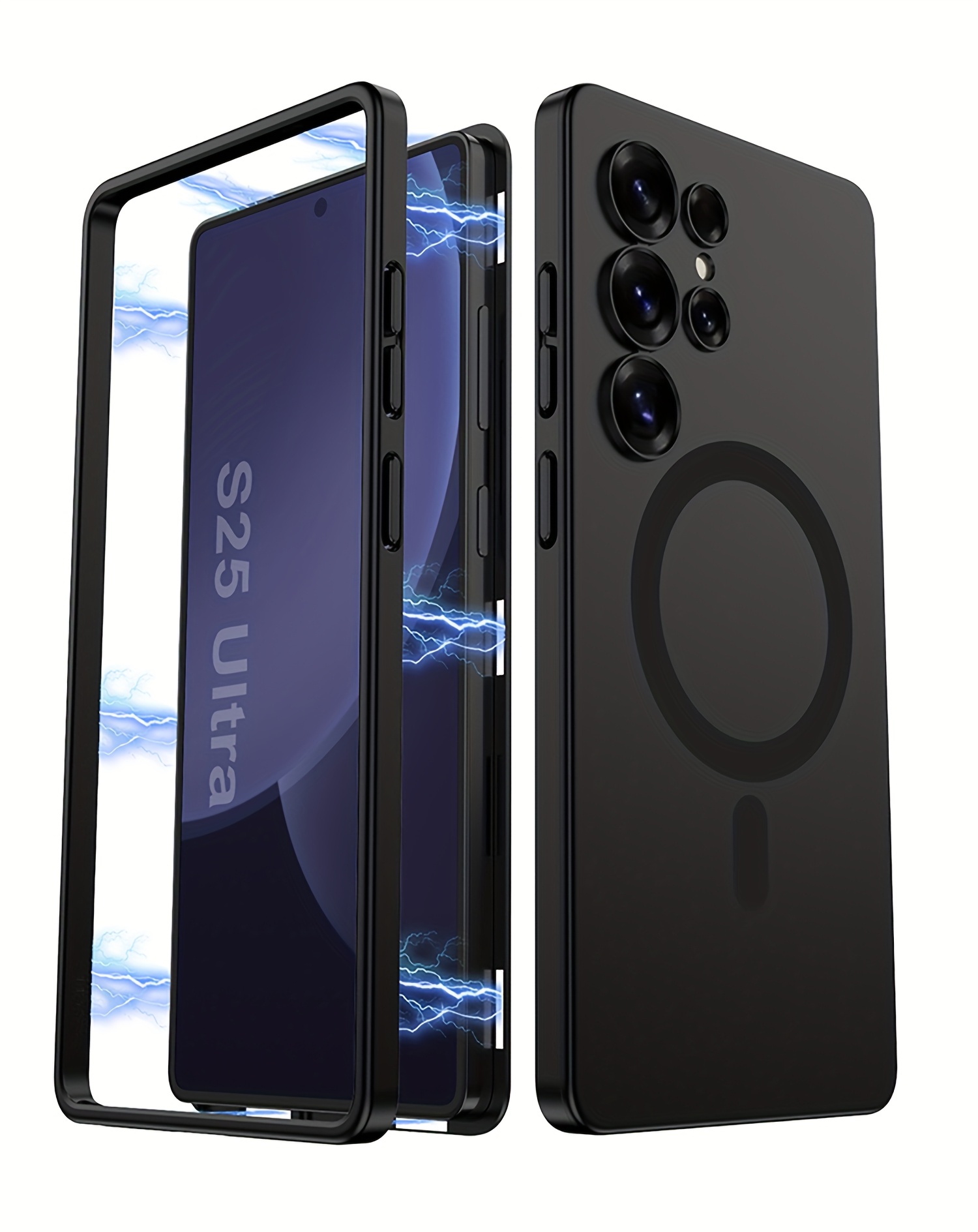 original phone body case for samsung galaxy s25 ultra 5g case luxury magnetic 2in 1 wireless charging s25ultra protective cover Product details 0