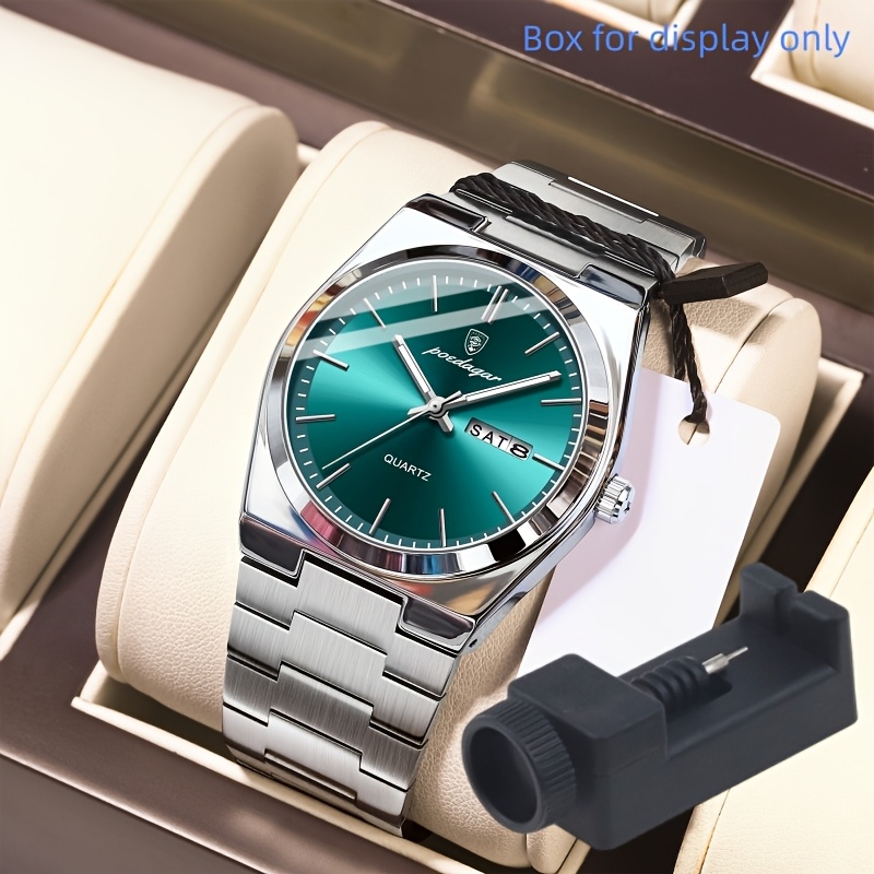 Men's Brand New Ultra-Thin Waterproof Luminous Quartz Watch, Business Casual Fashion Wristwatch
