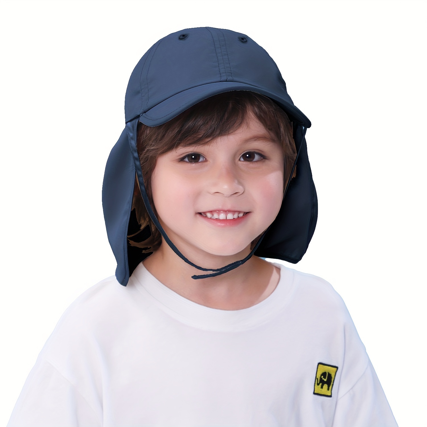 1pc Children's Neck Protector Baseball UV Protection, Suitable for 3-8 Years Old, Children's Summer Outdoor Activities Sun Hat, Fishing Hat, Ideal