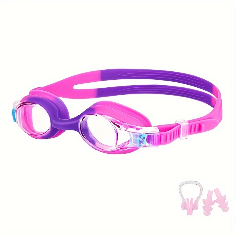 TEMU Kids Swim Goggles: Pc Lens, Waterproof, , Suitable 3-12, Swimming Fun!