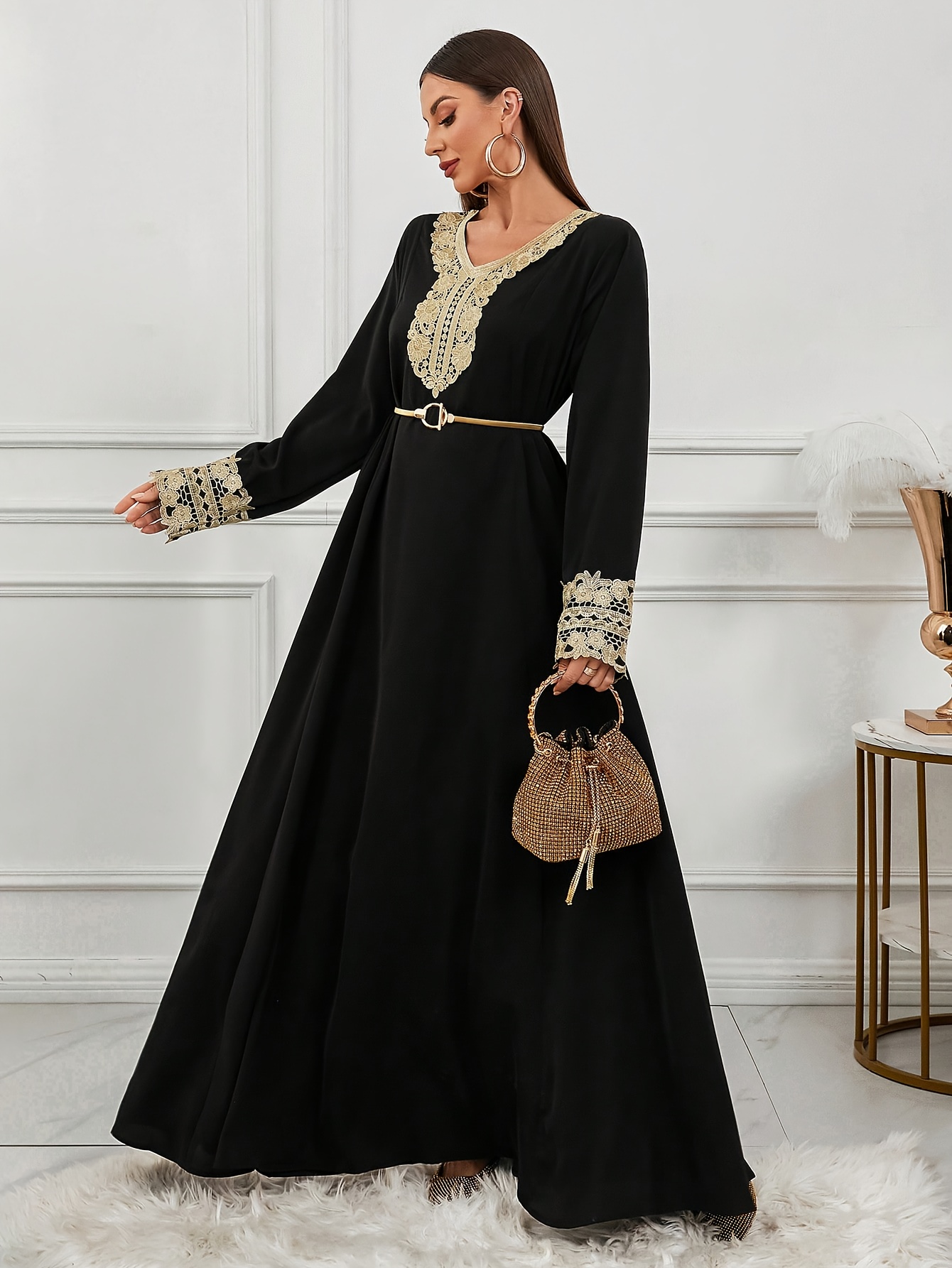 arab black dress Black Arabic Dress