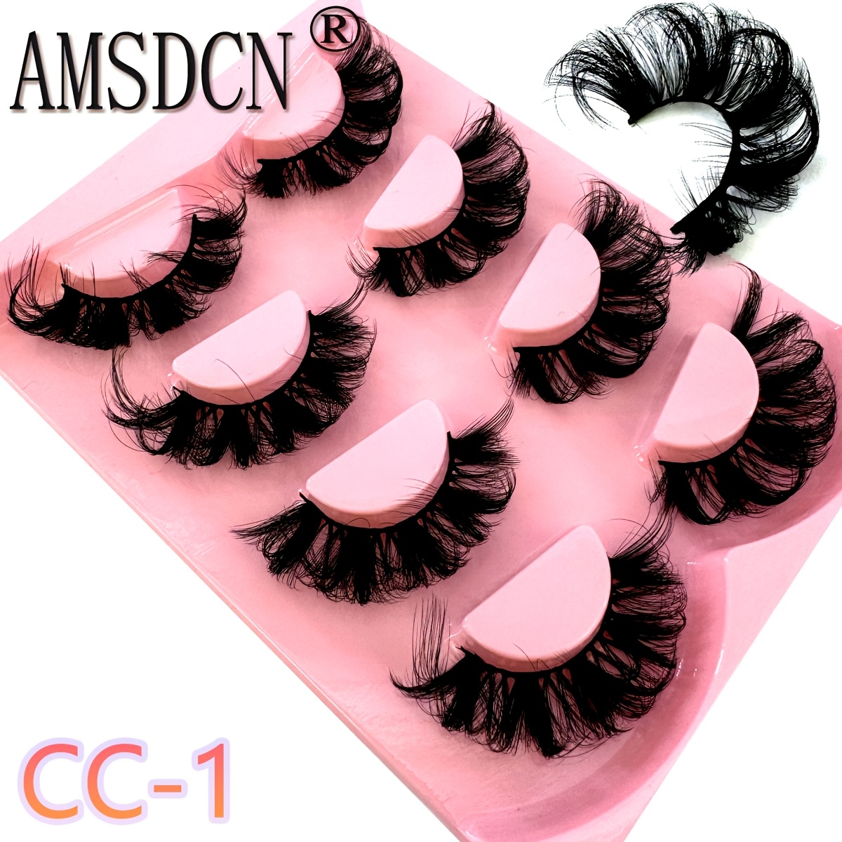 Amsdcn 4 Eyelash 3d Natural False Eyelash Fluffy And Soft Comic Eyelash Natural Eyelash Extension