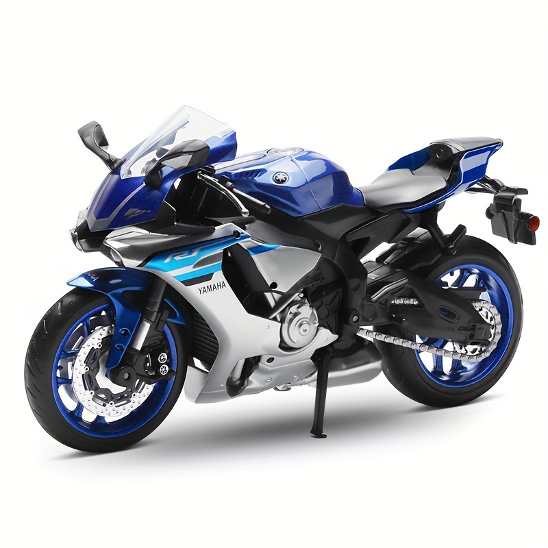 Moto Miniature 1:12 En Alliage – Modèle Friction, Haute Simulation, Jaune – Collection Et Cadeau Anniversaire Enfant