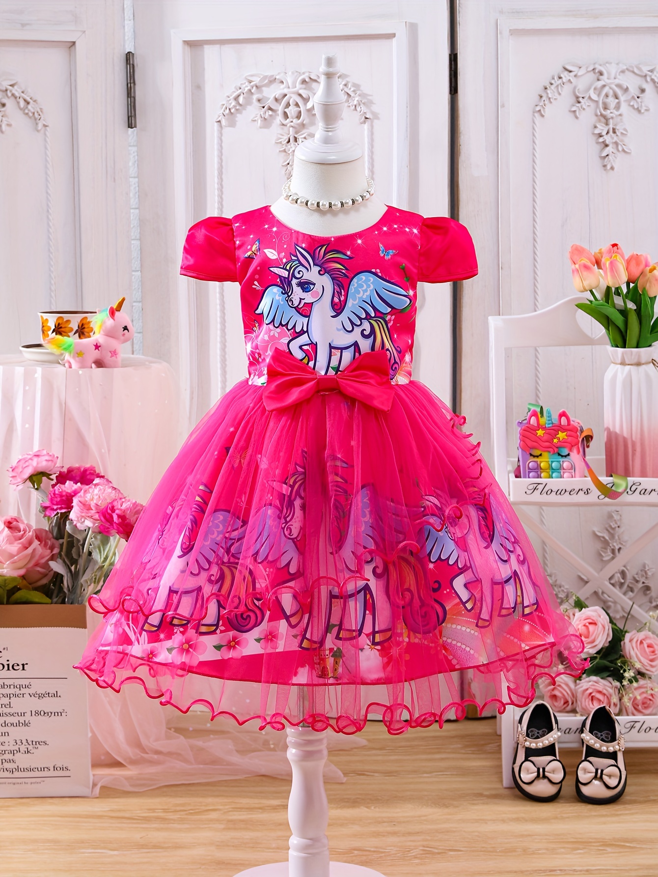 Vestido Formal Vestidos De Unicornio Para Adolescentes Vestido De Tutu De  Ángel Para Niñas, Vestido De Princesa De