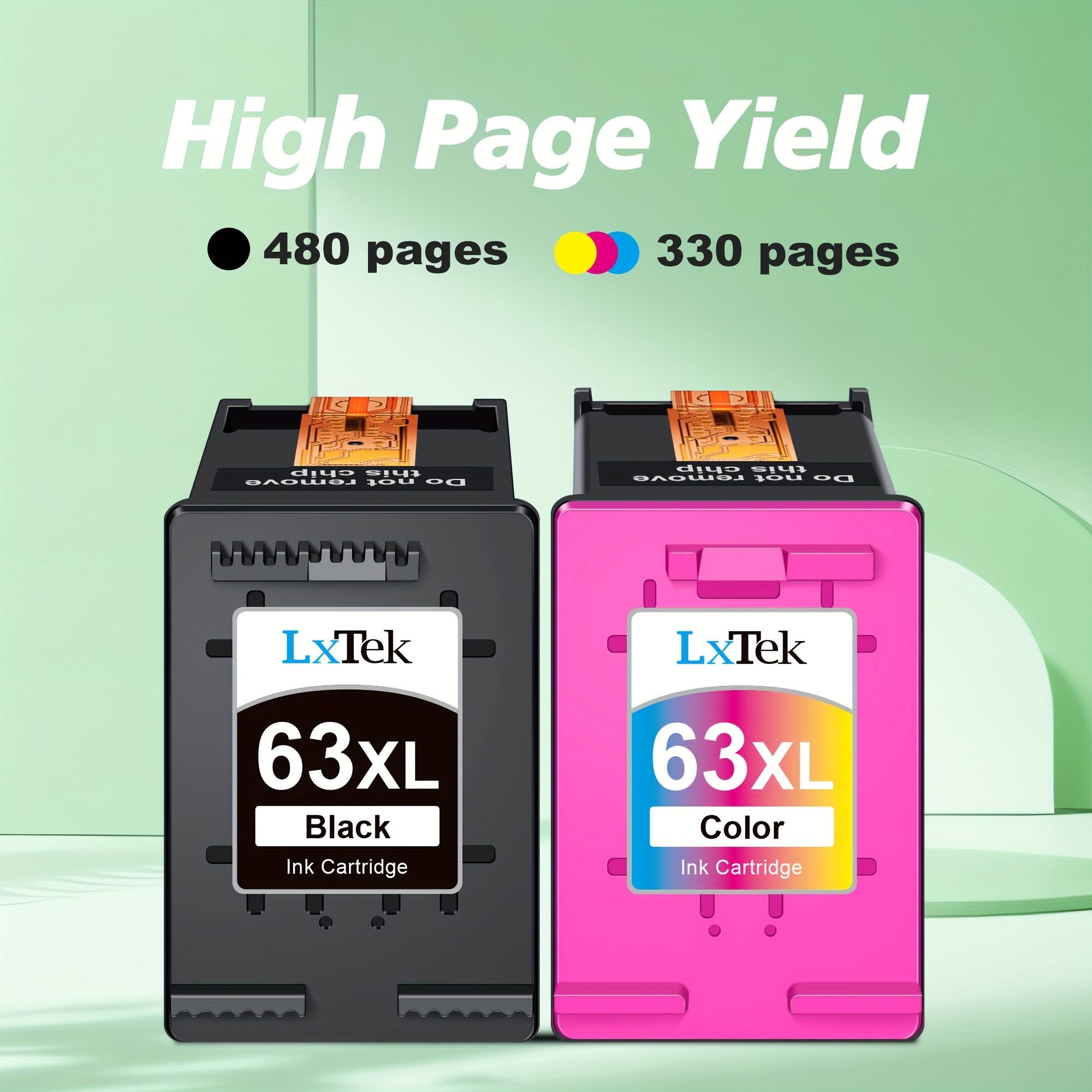 

2 Pack 63 Remanufactured Ink Cartridge Replacement For Ink 63 63xl (black Color Combo) Hp63 Xl Hp63xl Work With 3830 4650 4655 5200 5255 5258 4520 4512 4516 1112 1110 3630 3632 3634 Printer