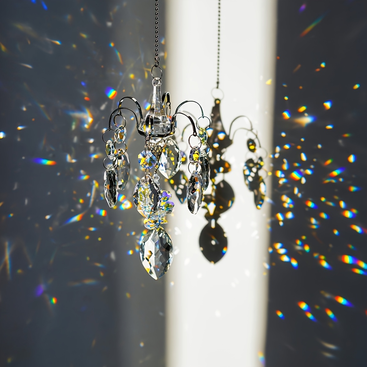 crystal bead chandelier branch   hanging ornament prism rainbow manufacturer suitable for home garden car anniversary gift party gift christmas   gift for any occasion details 0