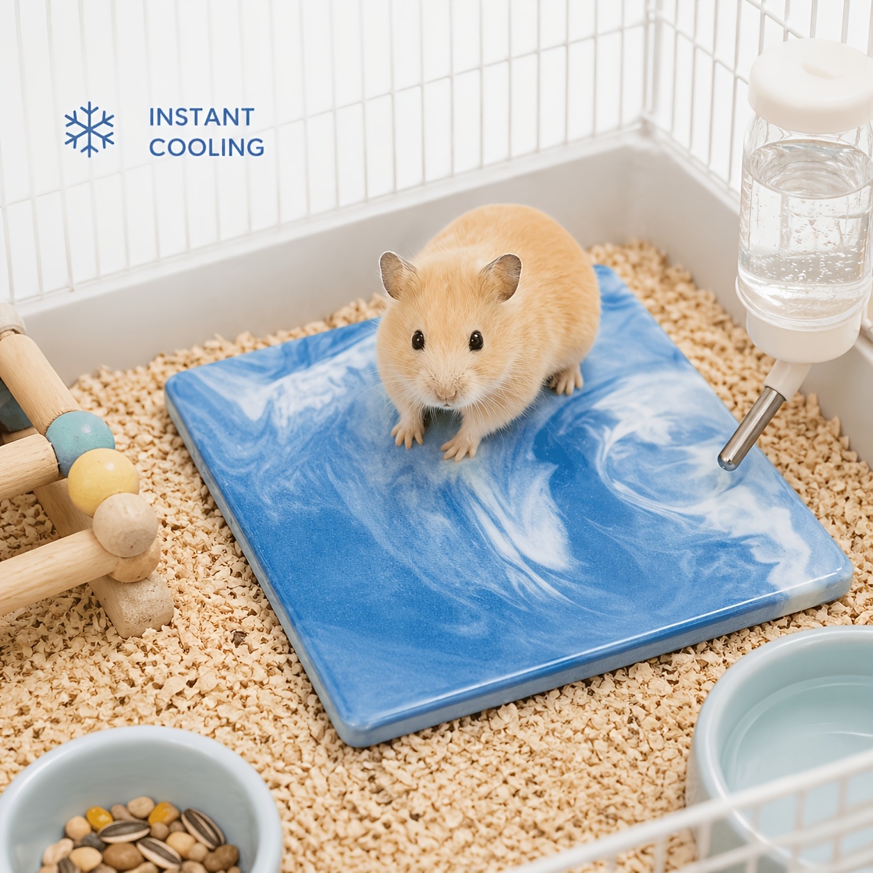 Specialized Ceramic Cooling Pad for Hamsters
