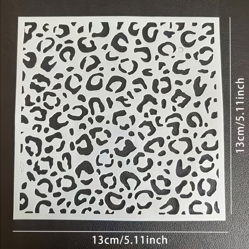 Image of A Sexy Hollow Leopard Print Stencil, A Makeup Tool For Leopard Print Face Designs, Suitable For Halloween, Carnivals, Music Festivals, Cosplay, And Leopard Print Makeup. It Features An Asymmetrical