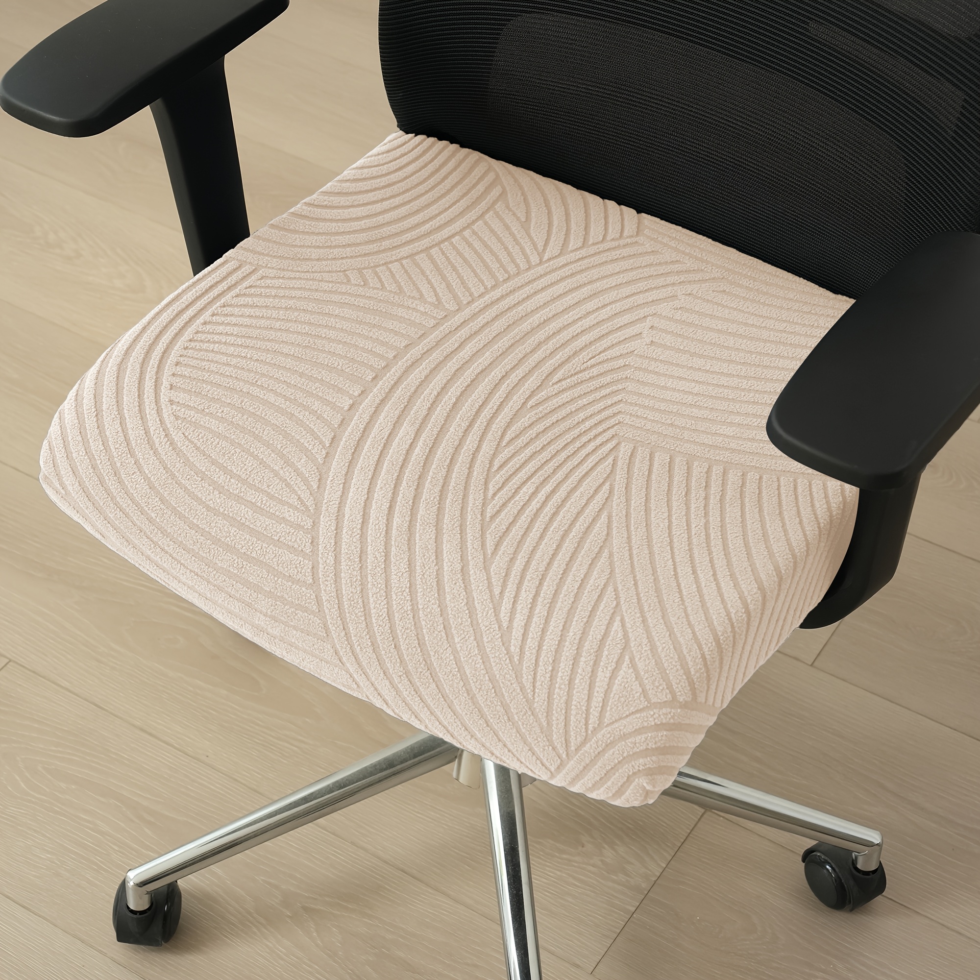 TEMU 1pc Elastic Stretch Office Chair Cushion Cover & Slipcover Suitable For,, Clinic Use - Fit Chair Protector With -fit, Machine Washable Cover For