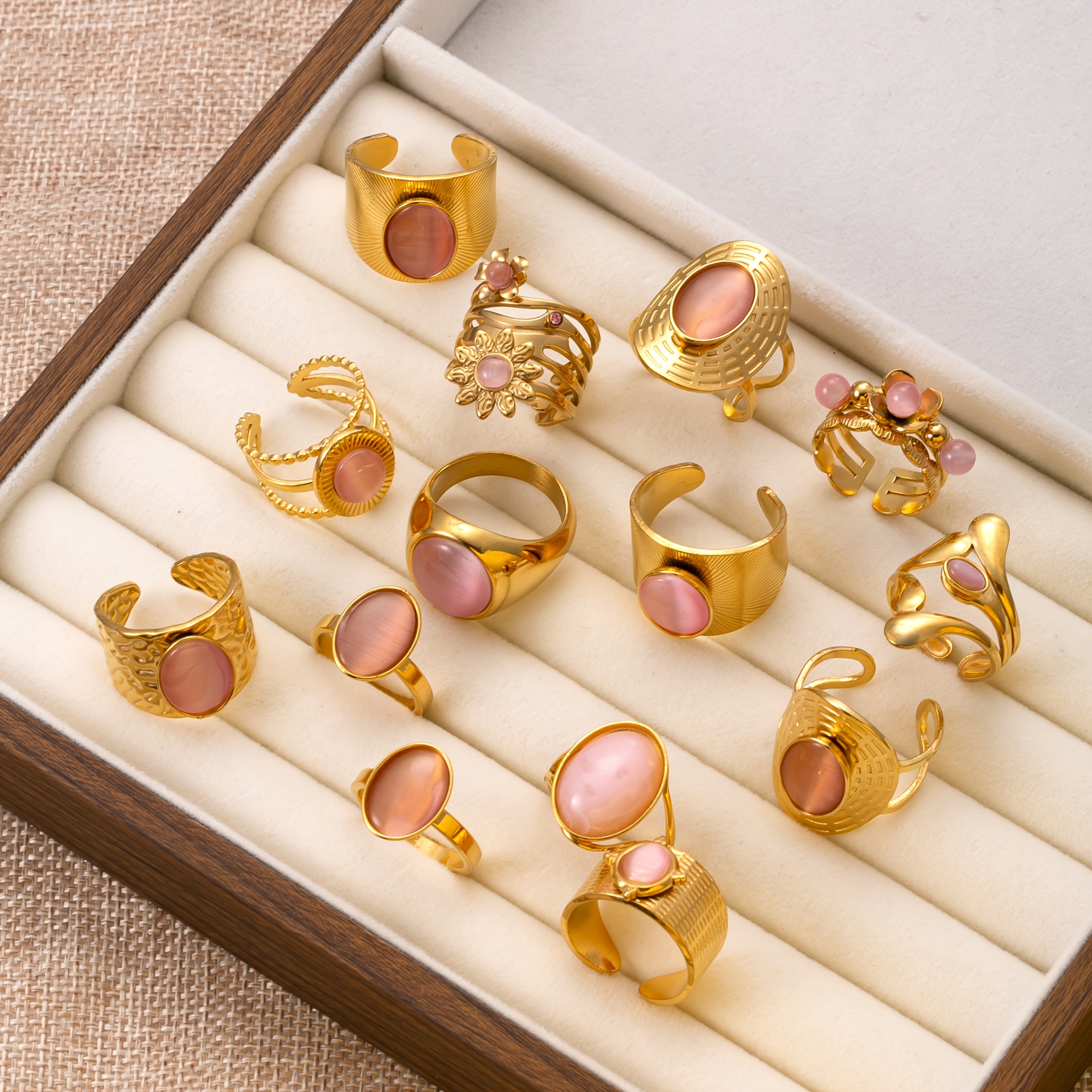 1/5/10/15 piezas anillos acero inoxidable mujer anillos Temu El