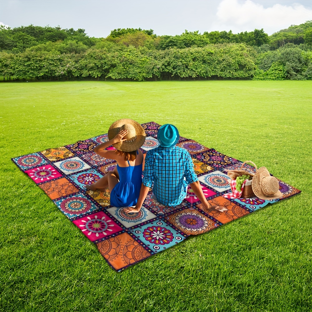 Outdoor Picnic Mandala Picnic Rug Large Mandala Picnic Blanket