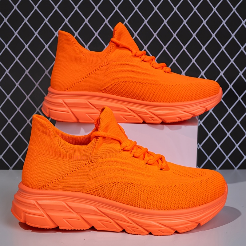 mens lightweight breathable running shoes neon yellow low - Temu