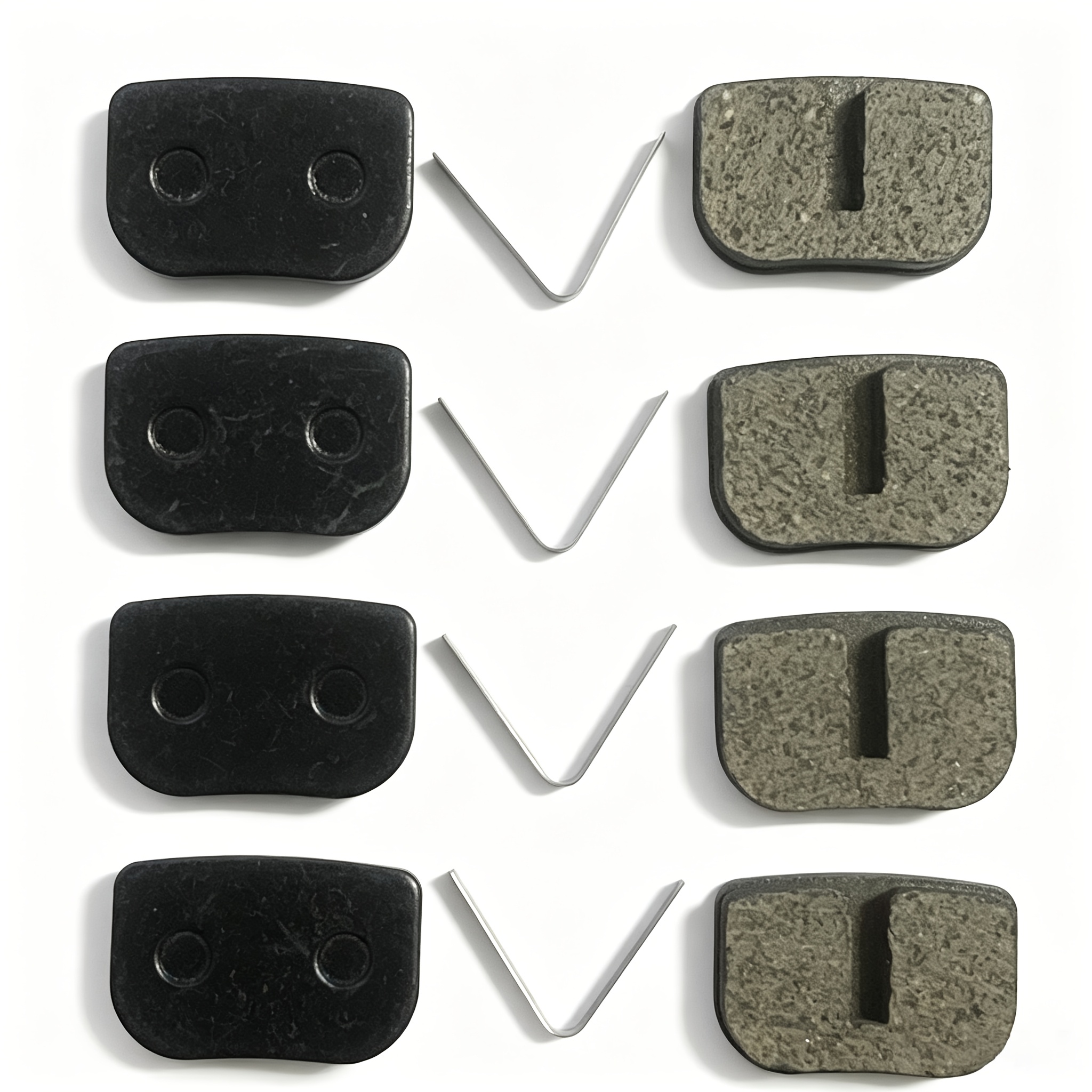 TEMU 4 Pairs Resin Bike , And Wear Resistant, Universal Bicycle Replacement Brake Pads