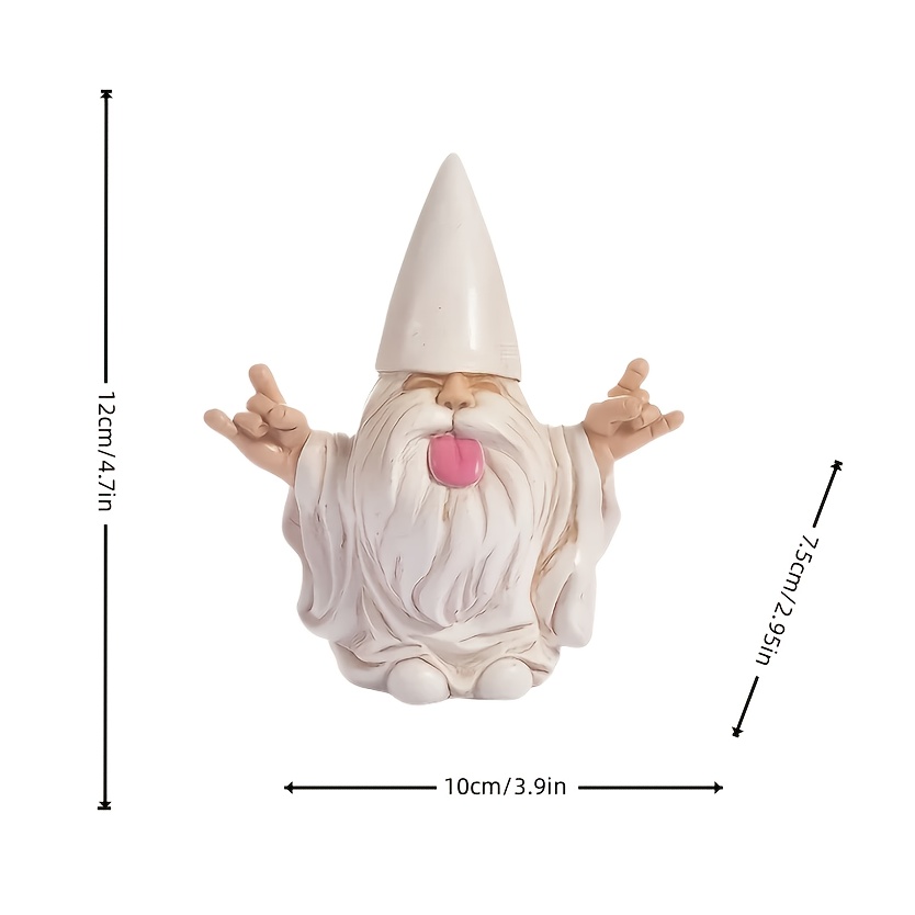 TEMU 1pc Garden Statues Will Rock Your Fairy Garden And Garden Gnomes Outdoor Statues, Garden Gnome Statue, Garden Decor