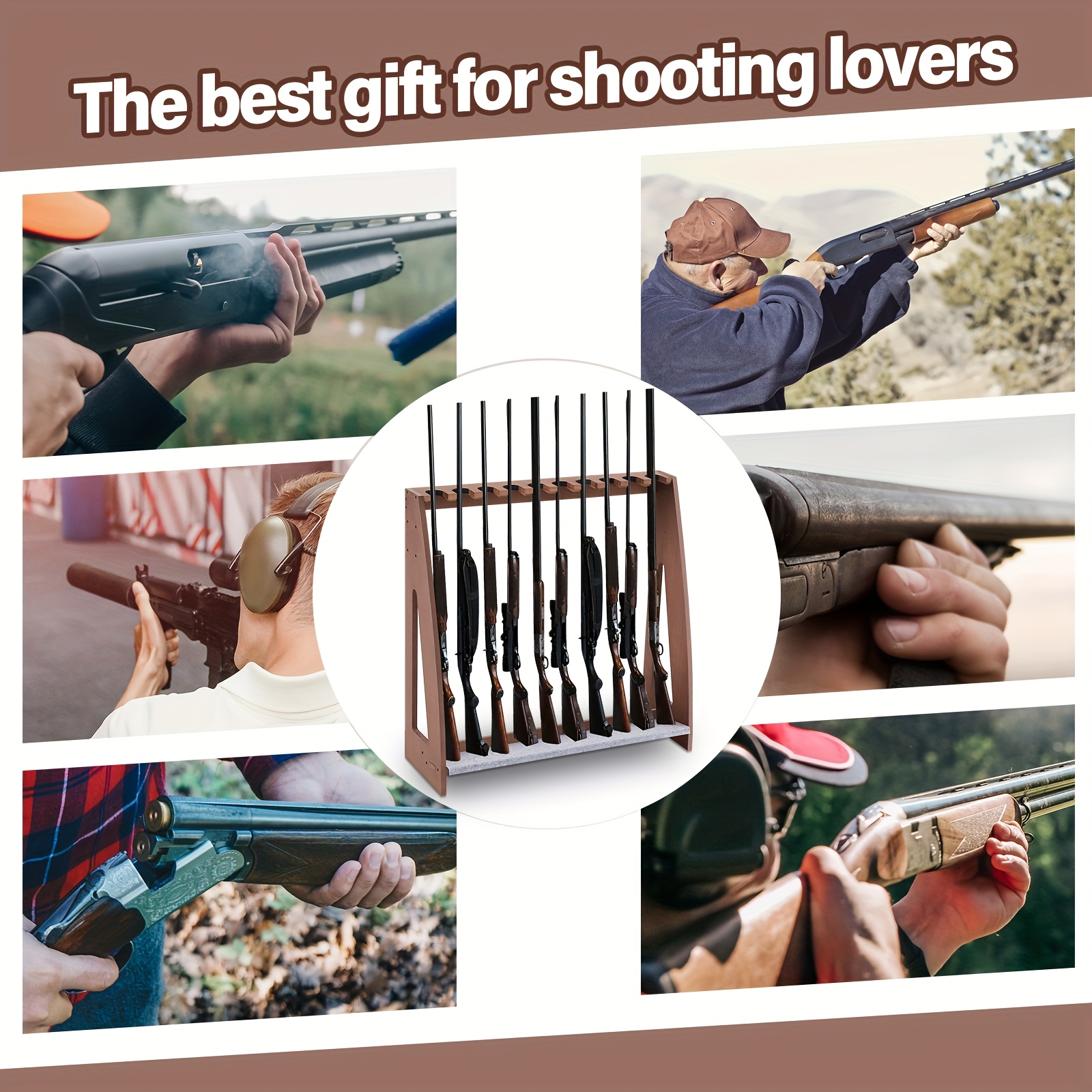 Freestanding Gun Rack in Use
