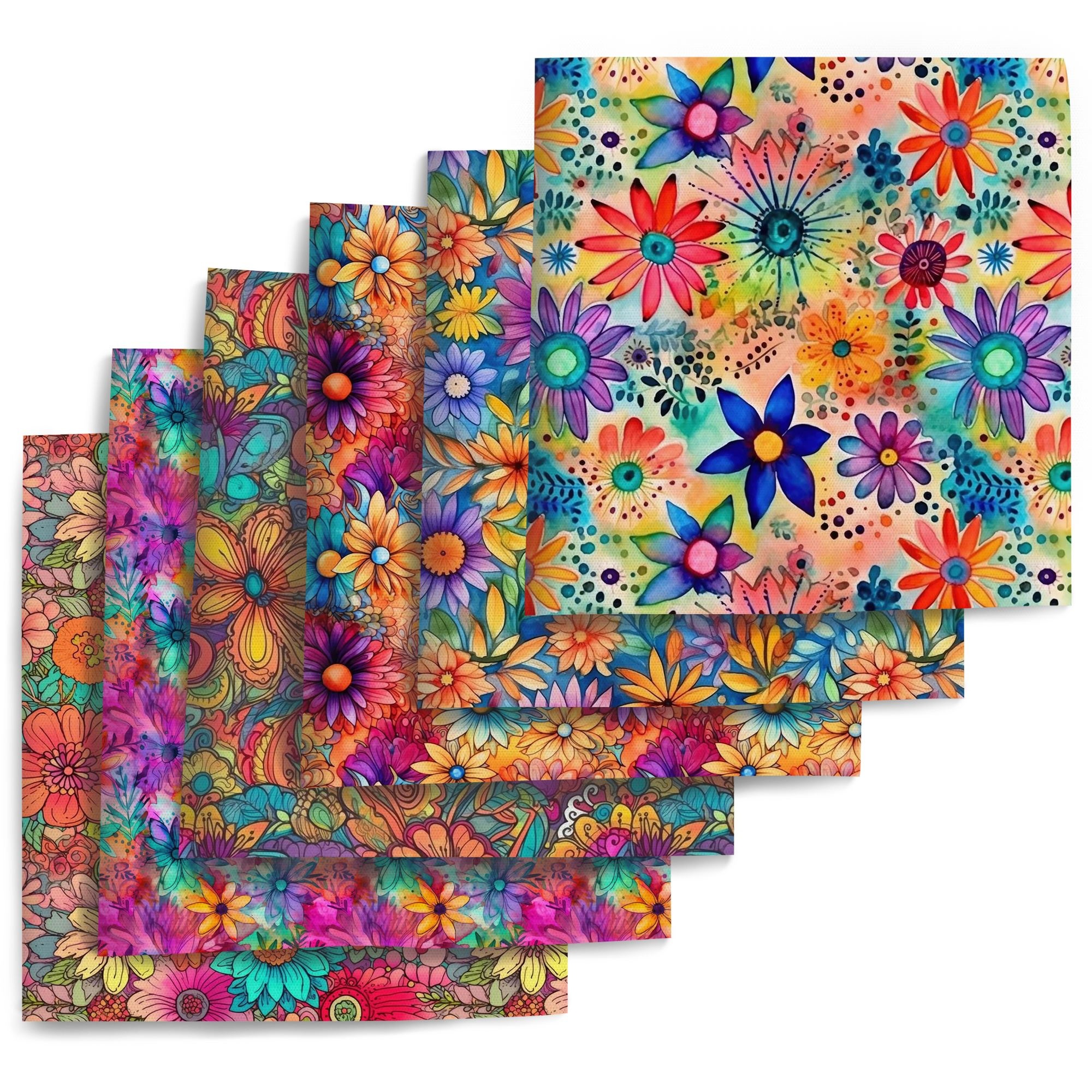 TEMU Set di 6 pezzi di elementi grandi e colorati, tessuto 100% poliestere, per progetti di artigianato, creazione di portafogli, materiali da cucito
