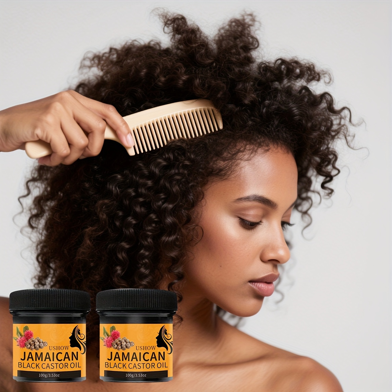 2pcs Jamaican Black Castor Oil Hair Paste for Moisturizing
