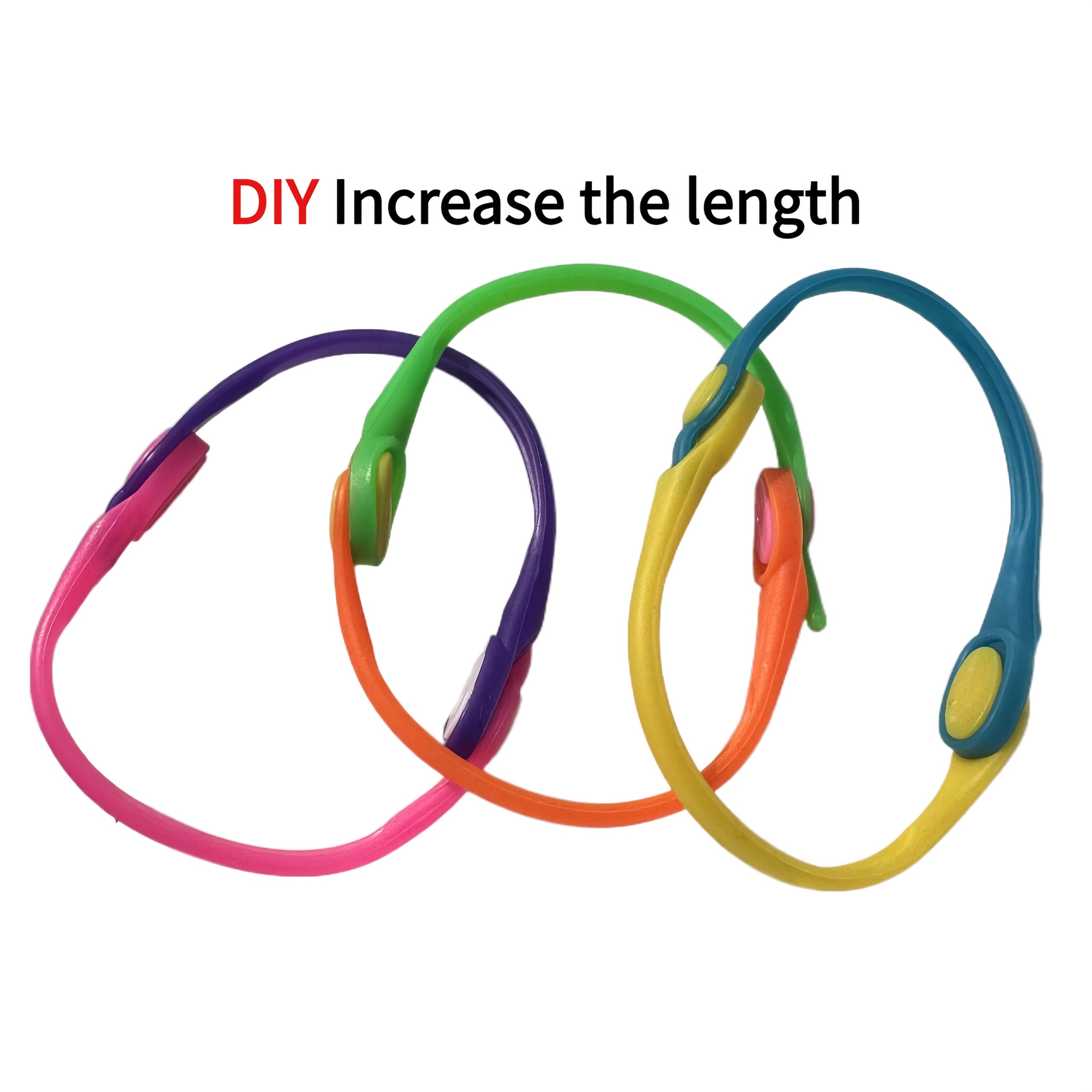 20pcs No-Tie Shoelaces, Sports Shoes Colorful Silicone Elastic Shoestrings