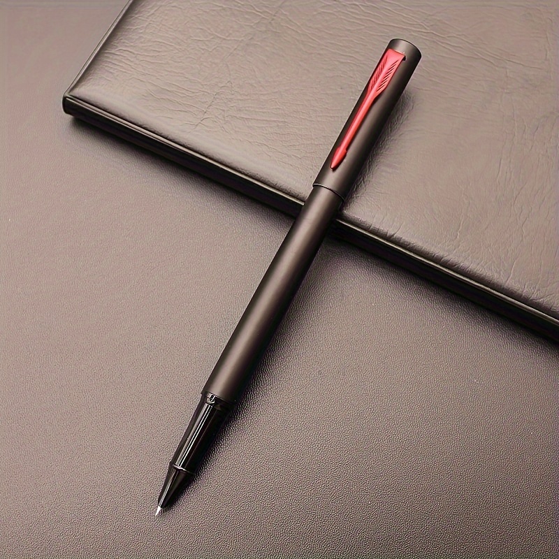 stilou elegant negru cu nisip, penit fin de 0.38mm - ideal pentru semnături de afaceri & scriere școlară, stilou de birou metalic reîncărcabil, alegerea perfectă pentru cadou (cerneală neinclusă) Detaliile articolului 6