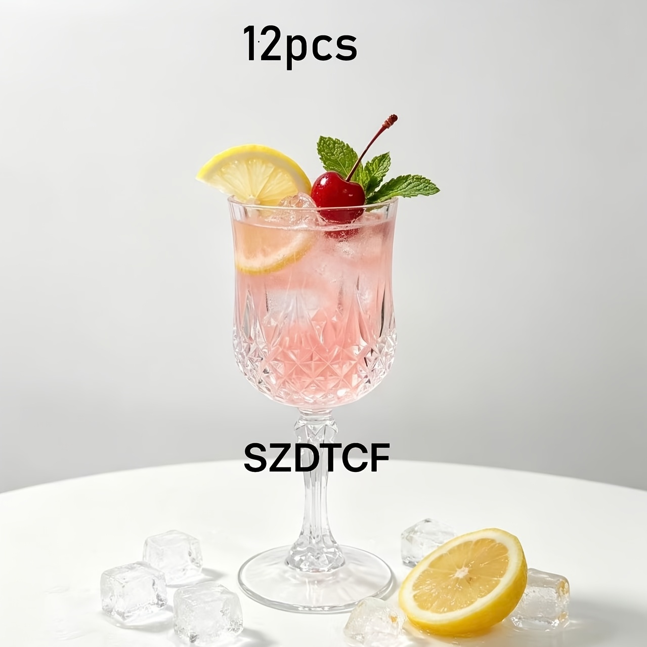 Image of 5pcs/12pcs Reusable Wine Glasses, Glasses, Engraved Glasses, Cocktail Glasses, Juice Drink Glasses, Multipurpose, Valentine's Day, Singles Party, Christmas, Wedding