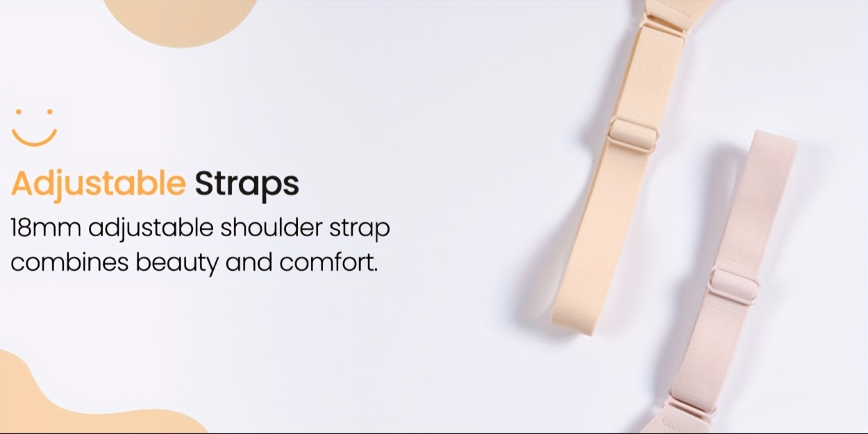 wirefree   bra v neck semi padded adjustable straps everyday t shirt bra for women Product details 6
