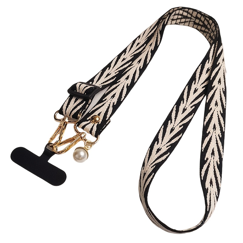 E-shop Multifunktionales Handy-Umhängeband in Bonbonfarben mit Grashalmmuster, als Umhängetasche oder Halsband, praktisch für tägliche Ausflüge Reisen