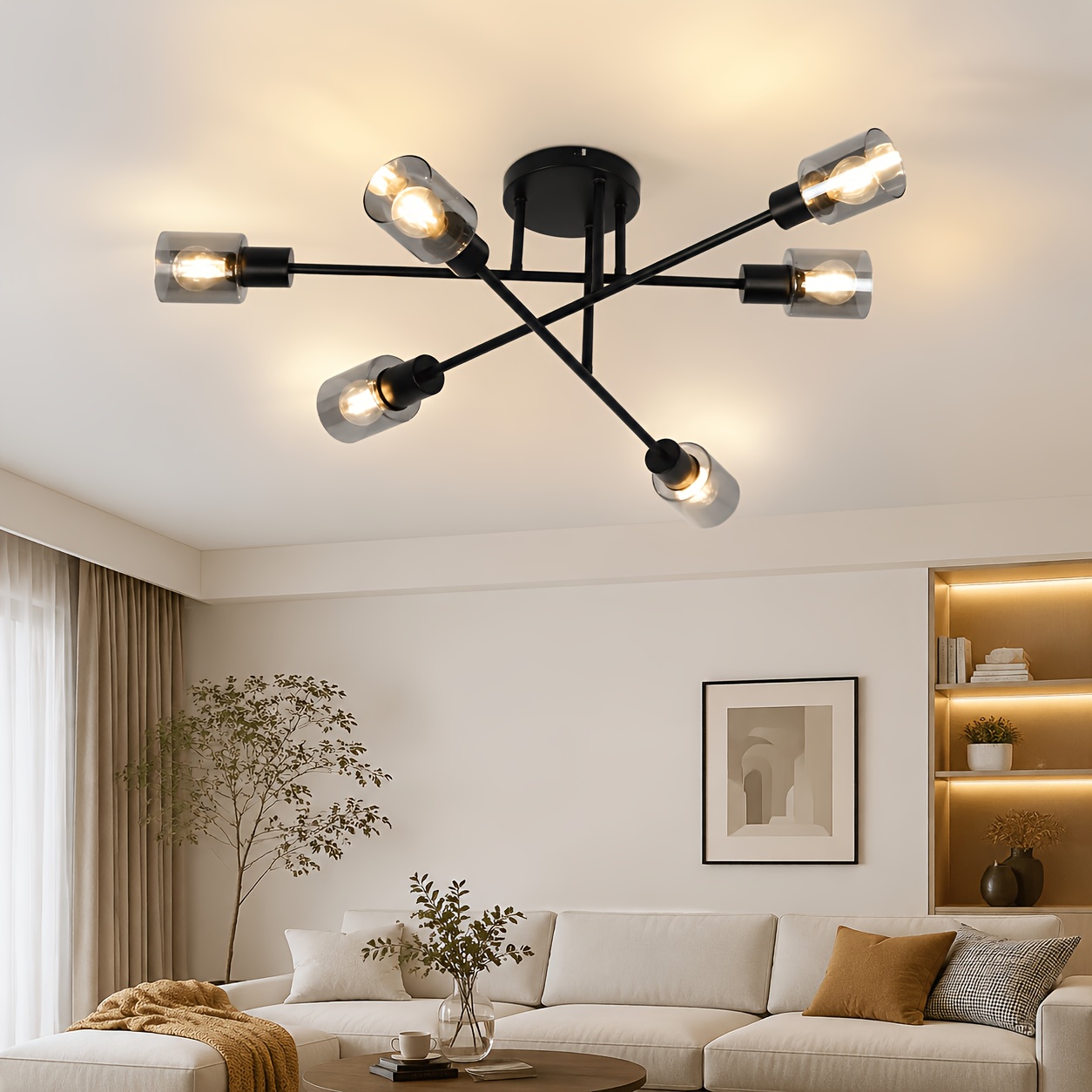 Image of Vintage Double-head Ceiling Spotlight: Ceiling Light, Industrial Style Lighting, Metal And Glass Structure, 350° Rotatable Kitchen Ceiling Spotlight Wall Light - (bulb Not Included)