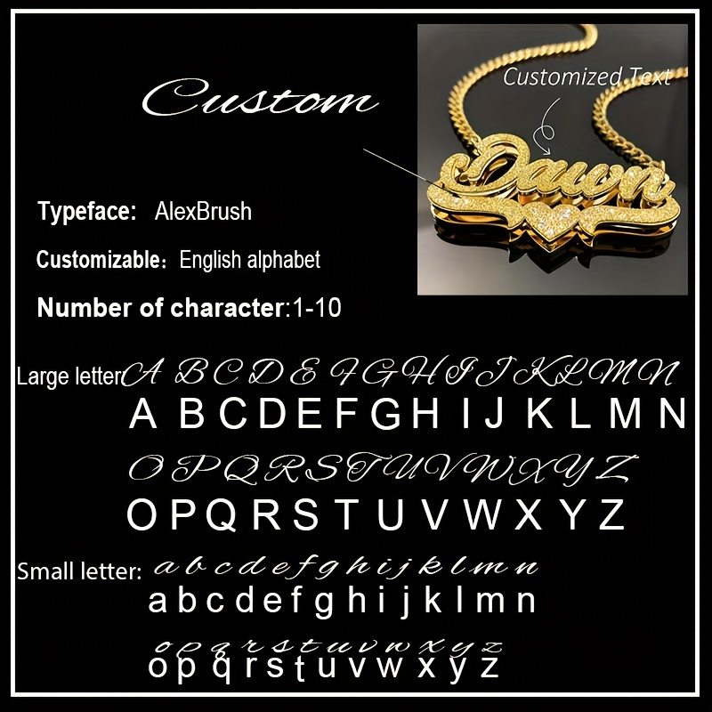 Customized Name Double-Layer Necklace, 304 Stainless Steel, Gift for Her