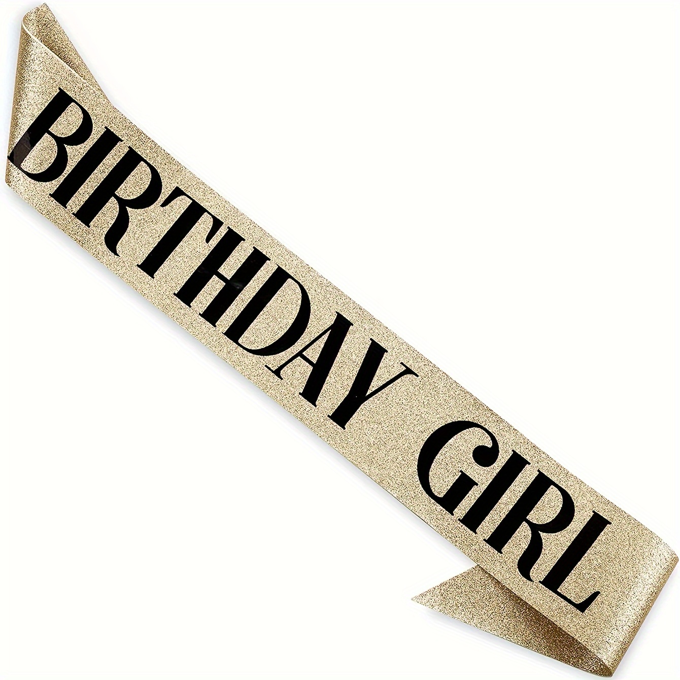 Geburtstags-Schärpe Für Frauen – Satin Mit Glitzer, "Birthday Baddie", 158 X 19 Cm