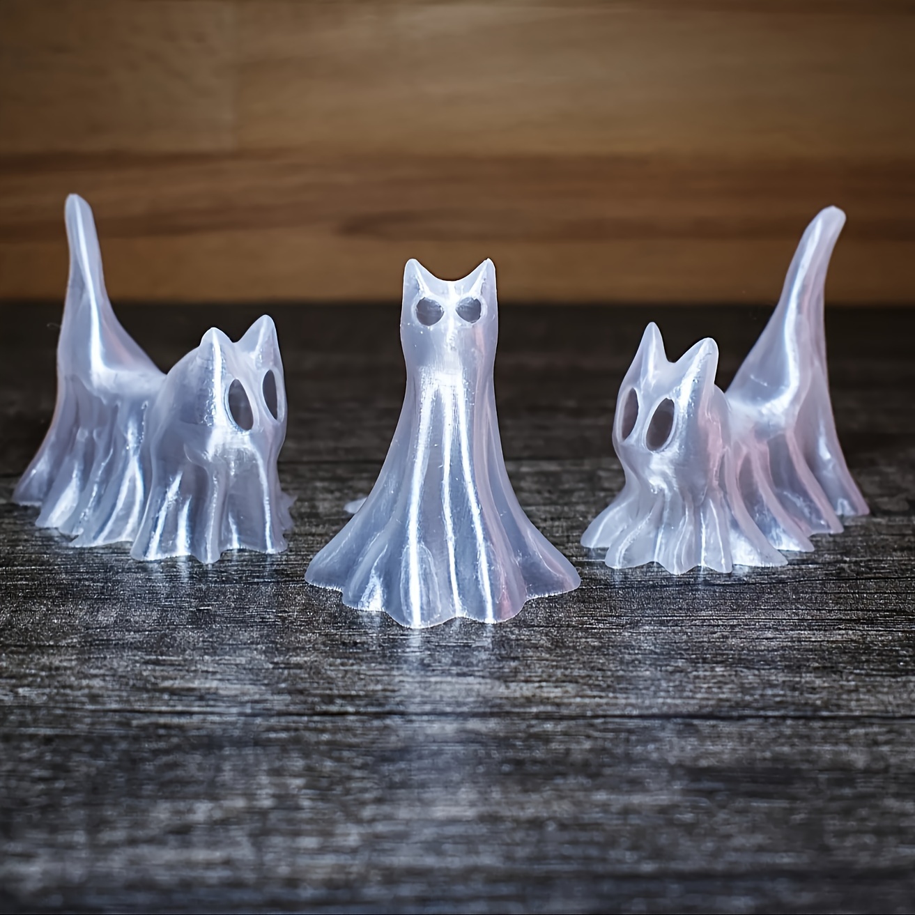 

3pcs -the-dark Cat Figurines - Halloween, Easter, - Unique Plastic Decor For Office & Home, No Batteries Required, Best For Christmas, Thanksgiving